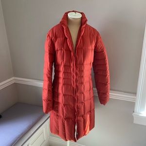Orange Puffer Coat great condition